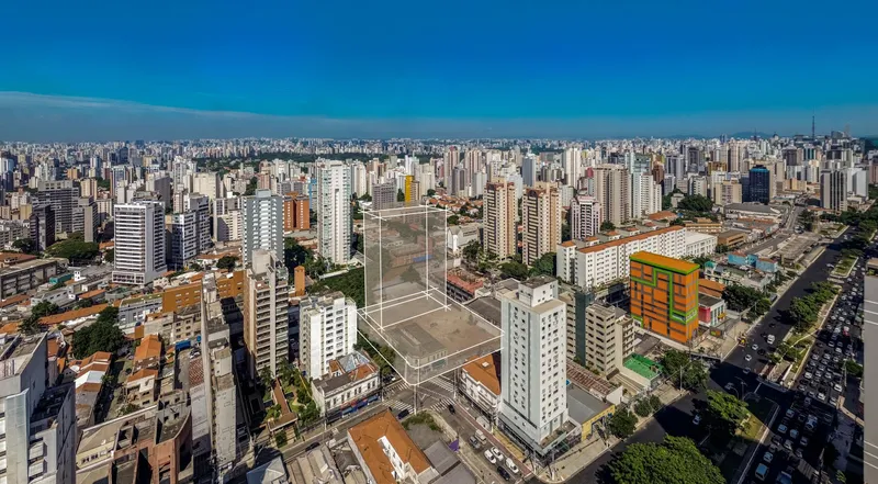 Vista aérea da localização do Helbor Patteo Vila Mariana